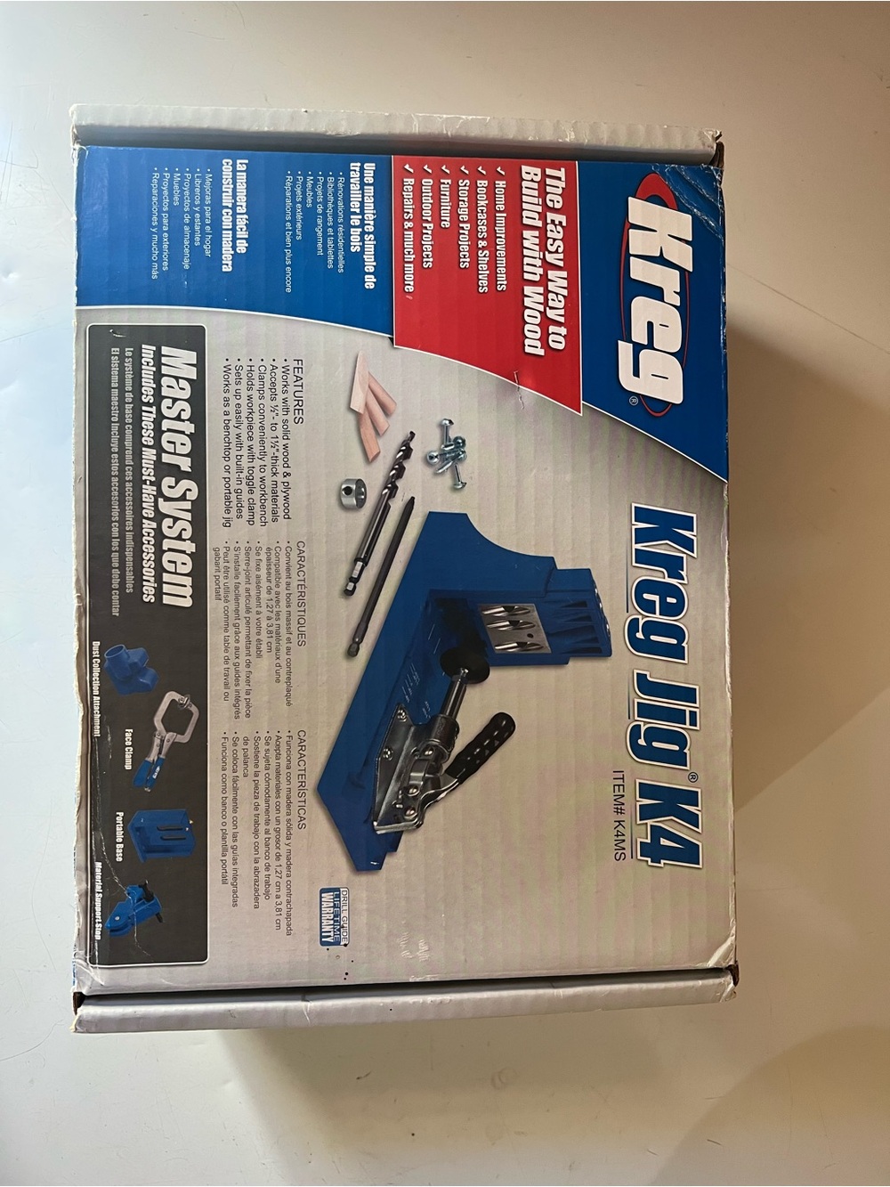 Kreg K4 Pocket Hole Jig - Adjustable, Versatile Jig for Strong Joints